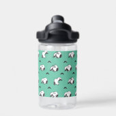 Bouteille D'eau Snoopy Moustaches et Motif Turquoise (Salle de sport)