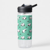 Bouteille D'eau Snoopy Moustaches et Motif Turquoise (Gauche)