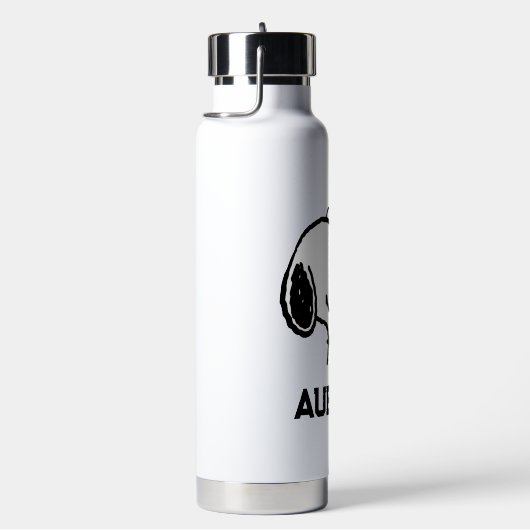 Bouteille D'eau Snoopy Smile Giggle Laugh | Ajouter Votre Nom (Évier)