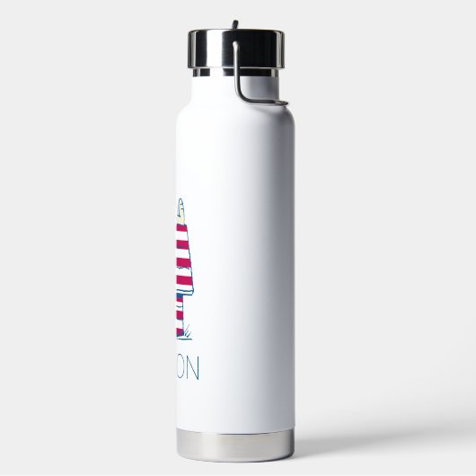 Bouteille D'eau Snoopy sur 4 juillet Dog House | Ajouter Votre Nom (Gym)