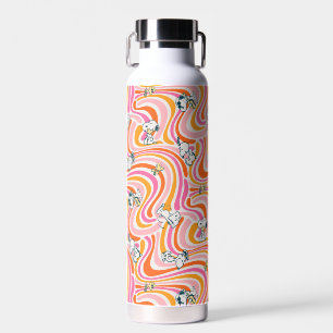 Bouteille D'eau Snoopy & Woodstock Super Vibes Motif orange
