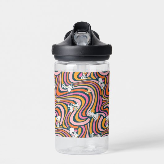 Bouteille D'eau Snoopy & Woodstock Vibes Super Motif violet (Avant)