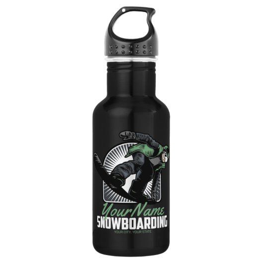 Bouteille D'eau Snowboarding (Devant)