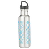 Bouteille D'eau Snowflake bleu motif (Dos)