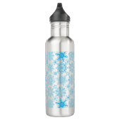 Bouteille D'eau Snowflake bleu motif (Droite)