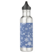 Bouteille D'eau Snowflakes Personnaliser graphique Arrière - plan (Gauche)