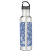 Bouteille D'eau Snowflakes Personnaliser graphique Arrière - plan (Dos)