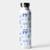Bouteille D'eau Snowflakes, Snowmen et Pingouins de Noël (Gauche)