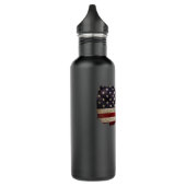 Bouteille D'eau Snowmobile USA Drapeau Snow Sled Patriotique (Gauche)