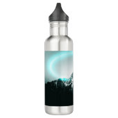 Bouteille D'eau Snowy mountain mysterious blue neon light (Gauche)