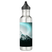 Bouteille D'eau Snowy mountain mysterious blue neon light (Droite)