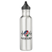 Bouteille D'eau Soccer Heartbeat USA Canada Mexico 2026 (Droite)