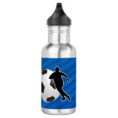 Bouteille D'eau Soccer - Soccer player silhouette and Ball (Droite)