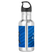 Bouteille D'eau Soccer - Soccer player silhouette and Ball (Dos)