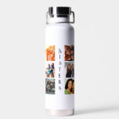 Bouteille D'eau Soeurs modernes personnalisées 6 Collage photo (Arrière)