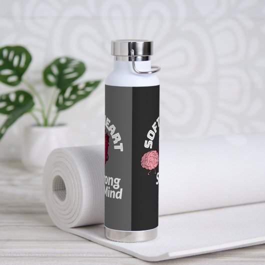 Bouteille D'eau Soft Heart Fort Mind (Yoga)