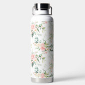 Bouteille D'eau Soft Pastel Rose Rose Flower Motif (Plage)