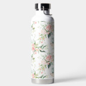 Bouteille D'eau Soft Pastel Rose Rose Flower Motif (Droite)