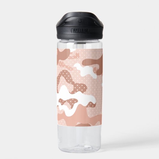 Bouteille D'eau Soft Peach Camouflage Pattern (Arrière)