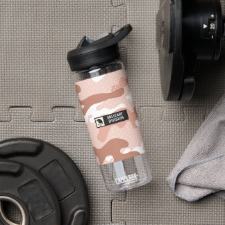 Bouteille D'eau Soft Peach Camouflage Pattern