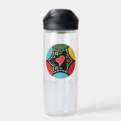 Bouteille D'eau Soirée de Noël et cadeaux portugais (Arrière)