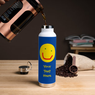 Bouteille D'eau Soleil souriant visage heureux