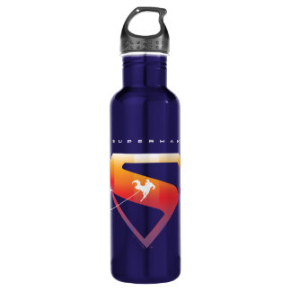 Bouteille D'eau Soleil Tourner Superman Shield