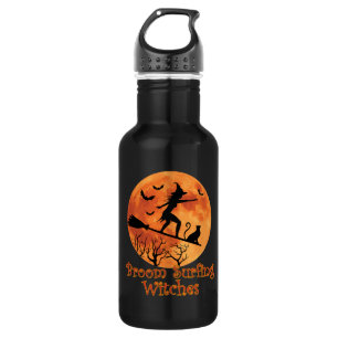 Bouteille D'eau Sorcières de surf - Drôle Halloween