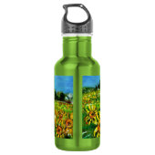 BOUTEILLE D'EAU SOUFFRANCES ET CAMPAGNE EN TOSCANE (Dos)