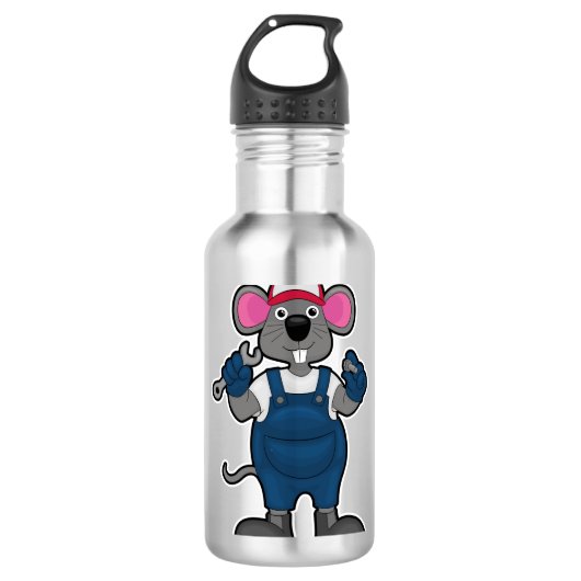 Bouteille D'eau Souris comme mécanique avec vis et spanner (Devant)