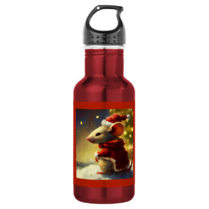 Bouteille D'eau Souris de Noël 4