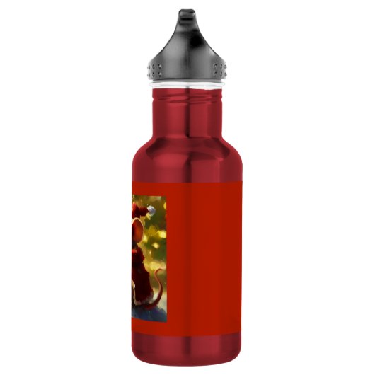 Bouteille D'eau Souris de Noël 4 (Droite)