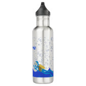 Bouteille D'eau Sous les bulles de requin de mer nom de plongeur b (Droite)