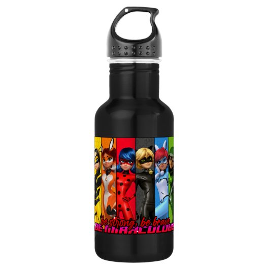 Bouteille D'eau Soyez Fort, Soyez Courageux, Soyez Miraculeux (Devant)