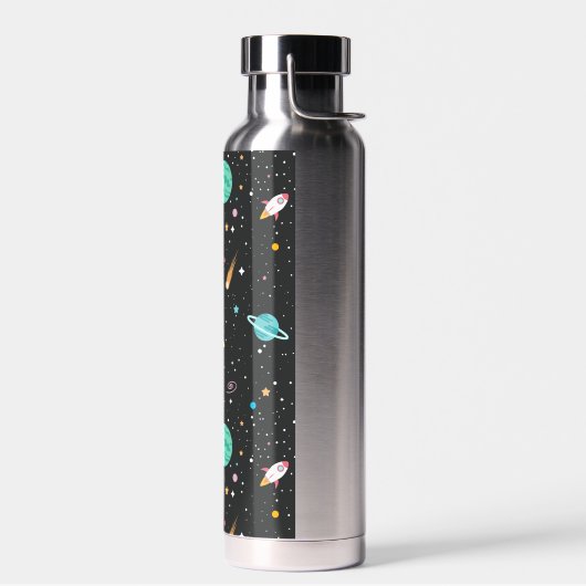 Bouteille D'eau Space Rocket Ships et Stars (Gauche)