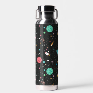 Bouteille D'eau Space Rocket Ships et Stars