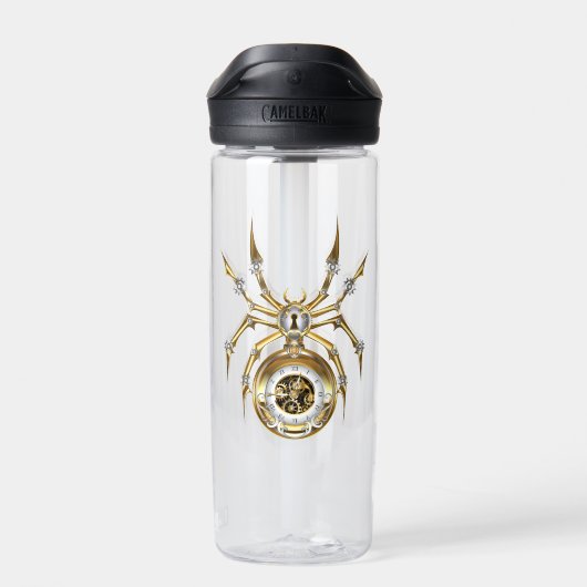 Bouteille D'eau Spider Steampunk sur Arrière - plan pourpre (Arrière)