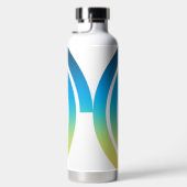 BOUTEILLE D'EAU SPIRALE BLEU ET VERT (Droite)