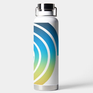 BOUTEILLE D'EAU SPIRALE BLEU ET VERT