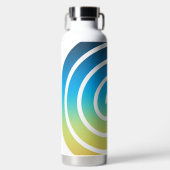 BOUTEILLE D'EAU SPIRALE BLEU ET VERT (Avant)