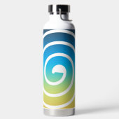 BOUTEILLE D'EAU SPIRALE BLEU ET VERT (Droite)