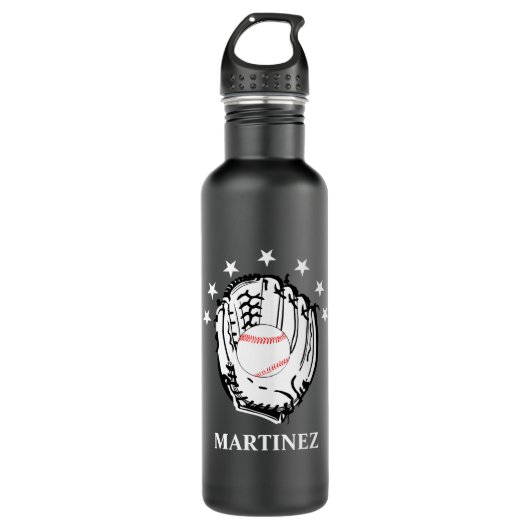 Bouteille D'eau Sport Personnalisé De Baseball À Thème (Devant)