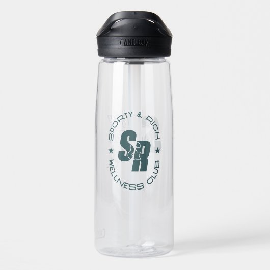 Bouteille D'eau Sportif et riche | (Arrière)