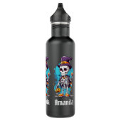 Bouteille D'eau Squelette cool dans un Halloween de chapeau haut d (Droite)