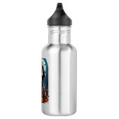 Bouteille D'eau Squelette éffrayant avec Citrouilles mal (Droite)