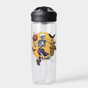 Bouteille D'eau Squelette éffrayant Dunking Basketball Graveyard H