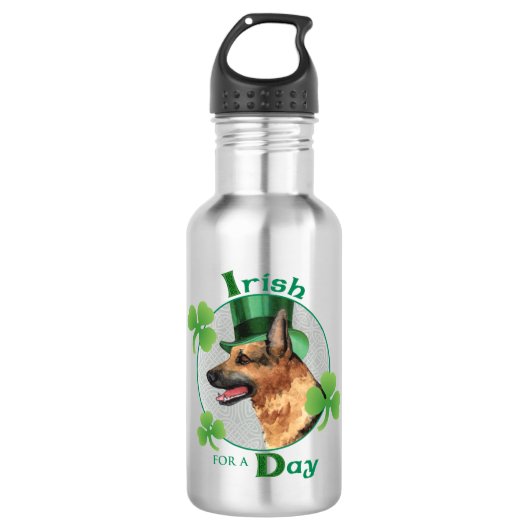 Bouteille D'eau St. Patrick's Day GSD (Devant)