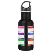 Bouteille D'eau Stainless Steel Water Bottle Hello My Name Is (Devant)
