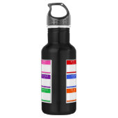 Bouteille D'eau Stainless Steel Water Bottle Hello My Name Is (Dos)