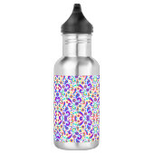 Bouteille D'eau Stainless steel water bottle with a black cap (Droite)